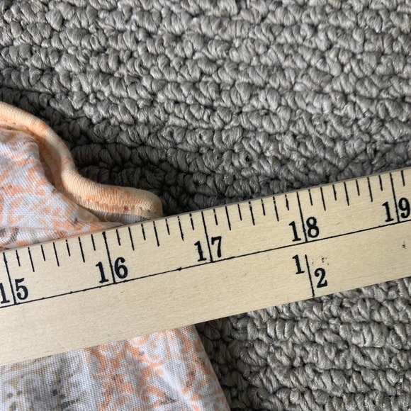 Ink + Ivy Womens Tank Top Size Large White/Orange Floral Sleeveless Racerback‎ - Picture 6 of 9